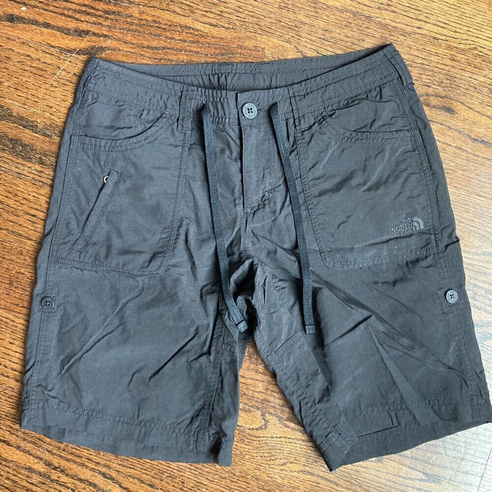 The North Face lightweight hiking shorts size 4- black